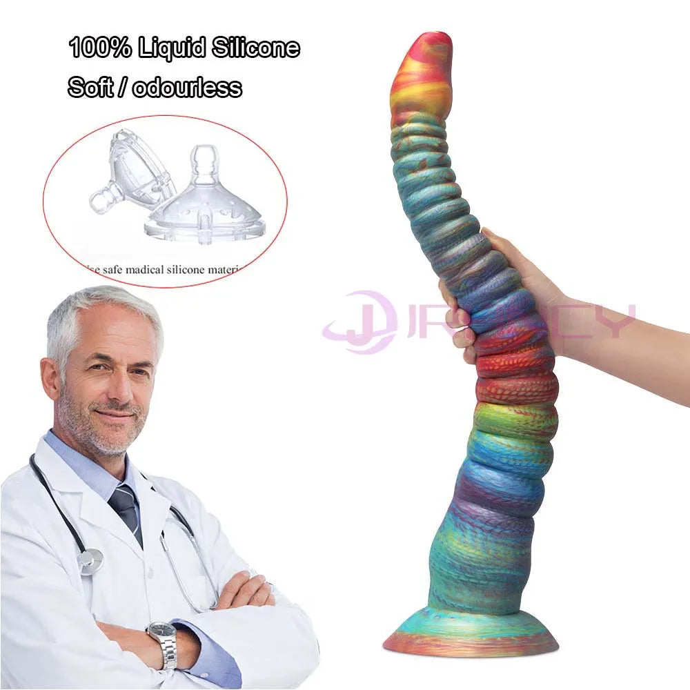 Long Anal Plug Octopus Tentacles Luminous Butt Plug Silicone Anal Sex Toys