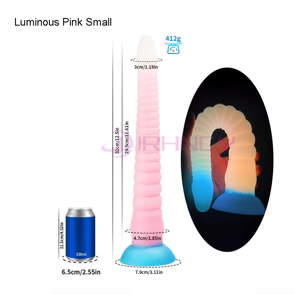 Long Anal Plug Octopus Tentacles Luminous Butt Plug Silicone Anal Sex Toys