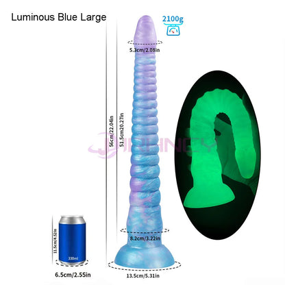 Long Anal Plug Octopus Tentacles Luminous Butt Plug Silicone Anal Sex Toys