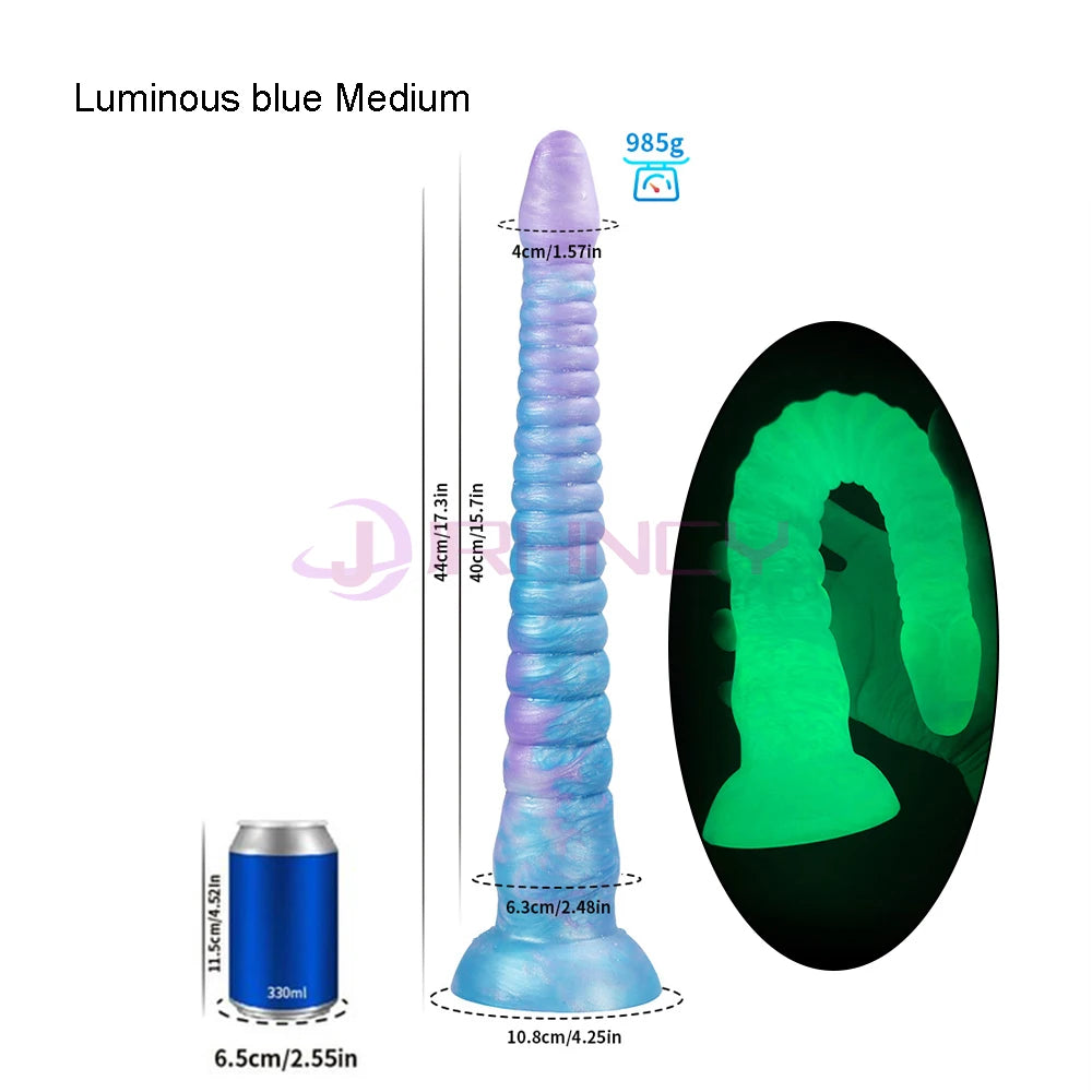 Long Anal Plug Octopus Tentacles Luminous Butt Plug Silicone Anal Sex Toys