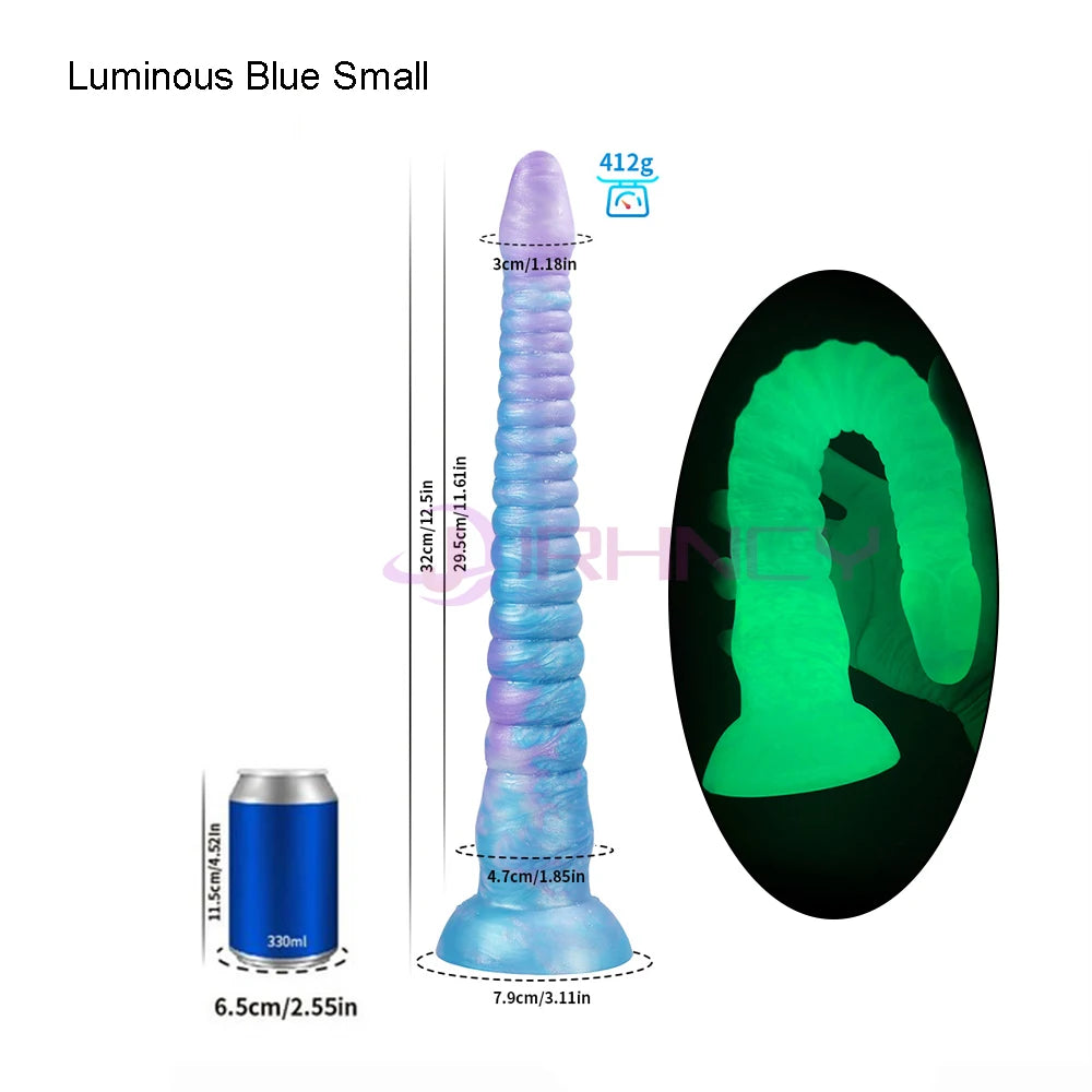 Long Anal Plug Octopus Tentacles Luminous Butt Plug Silicone Anal Sex Toys