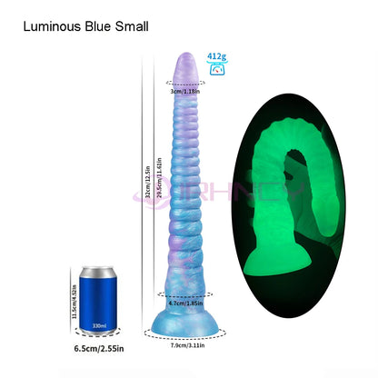 Long Anal Plug Octopus Tentacles Luminous Butt Plug Silicone Anal Sex Toys