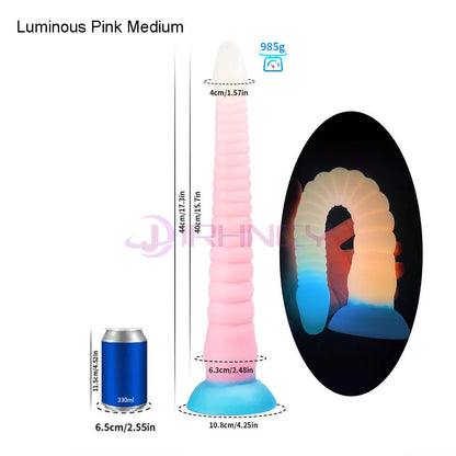 Long Anal Plug Octopus Tentacles Luminous Butt Plug Silicone Anal Sex Toys