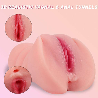 Sexeeg 2 In 1 Realistic Vagina Mens Stroker With Lips Vagina And Tight Anus Sex 