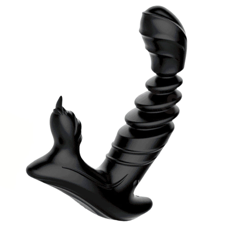 Sexeeg Dual-Action Prostate Massager — Telescopic & Vibe