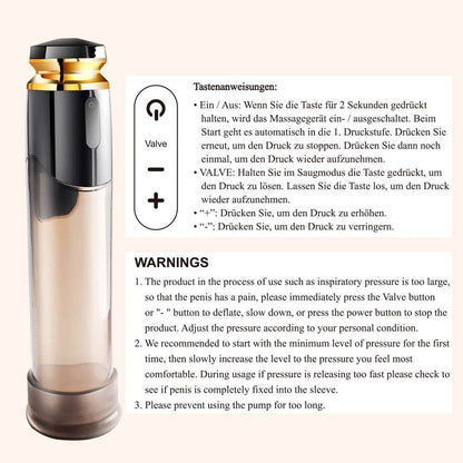 Sexeeg Electric Penis Enlargement Male Masturbation Cup Water Bath Air Vacuum Pump 