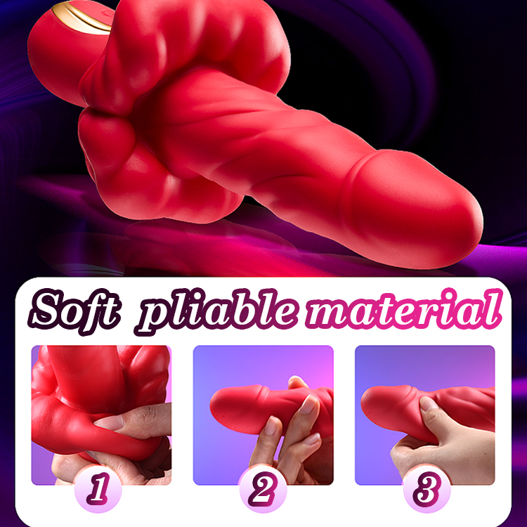 sexeeg 360° Rotating Bead Telescopic Masturbation Vibrator 