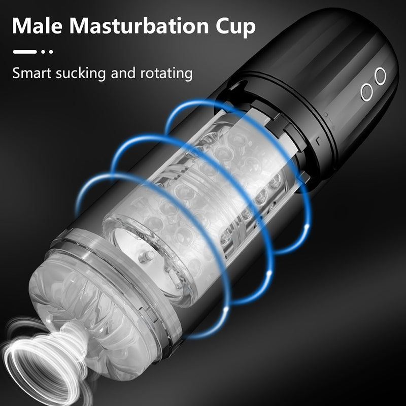 Sexeeg 7-Frequency Suction Rotation Male Aircraft Cup 