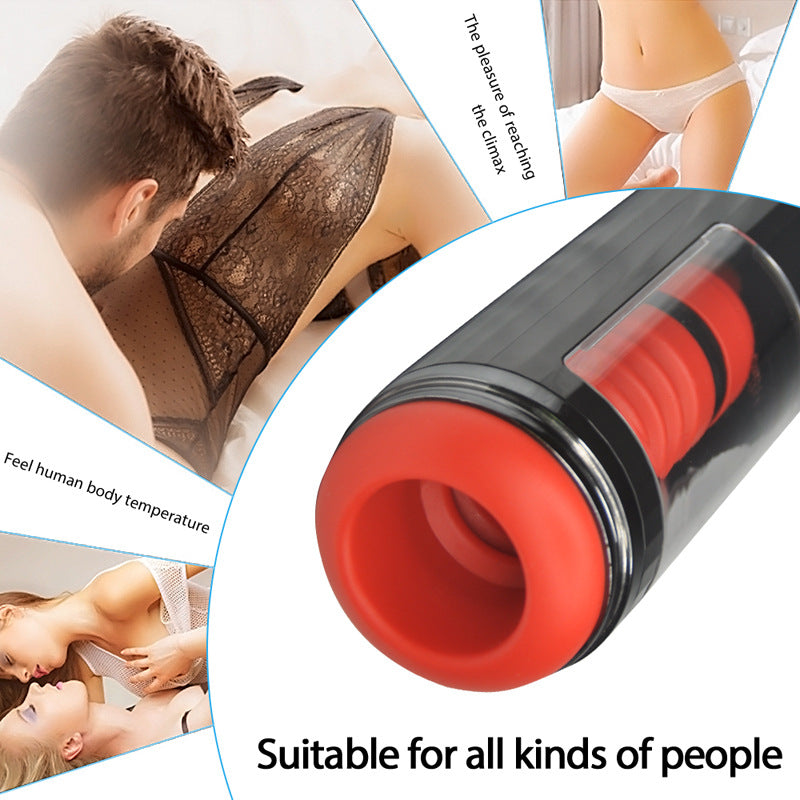 Sexeeg Fully Automatic 7 Telescopic Vibration Intelligent Male Masturbator Cup 