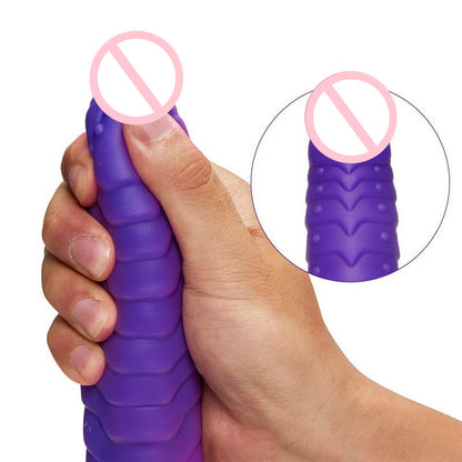 Sexeeg Telescopic Dildo Silicone Realistic Big Fake Penis Dildo Vibrator 