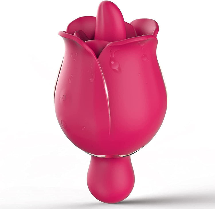 Sexeeg Rose Tongue Vibrator — G-Spot & 9 Modes