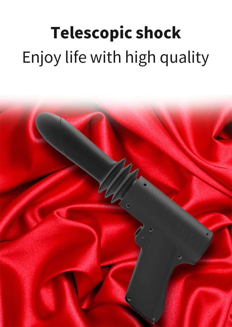 Sexeeg Pistol - Woman Telescopic Vibrator Men G Spot Anal Pussy Gun Dildo Toy 