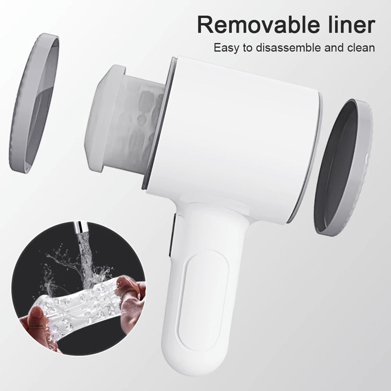 Sexeeg Frequency Telescopic Handheld Male Masturbator 