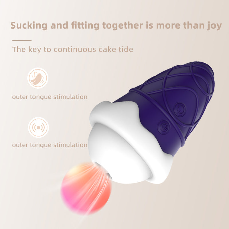 Sexeeg Cone 10-Frequency Sucking Erotic Vibrator For Women 