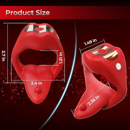 Sexeeg Penis Ring Tongue Design with 9 Vibration Modes 