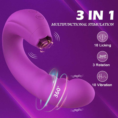 Sexeeg 3 In 1 Female Clitoris Breast G-spot Stimulator