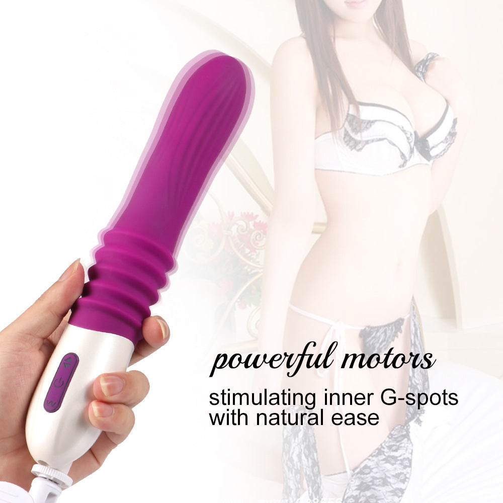 Sexeeg Telescopic Thrusting 10 Frequency Sex Dildos Machine for Female