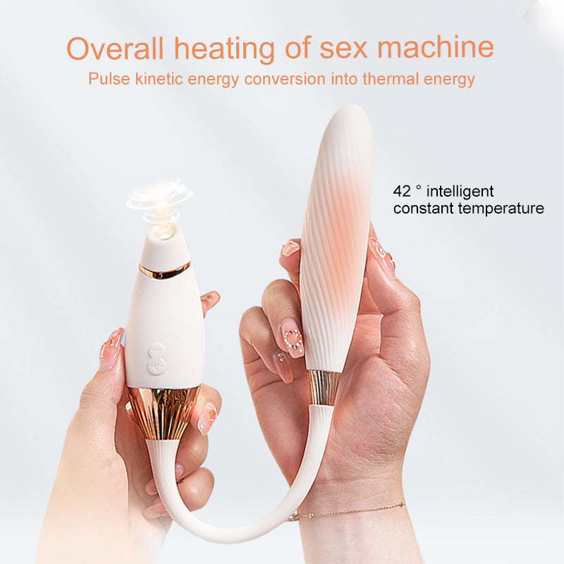 Sexeeg 12-Frequency Sucking Telescopic Female Masturbator 