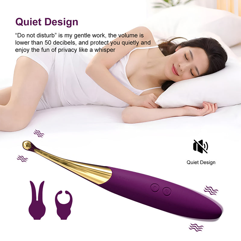 Sexeeg 10-Speed Multifunctional Interchangeable Head Vibrating Wand 