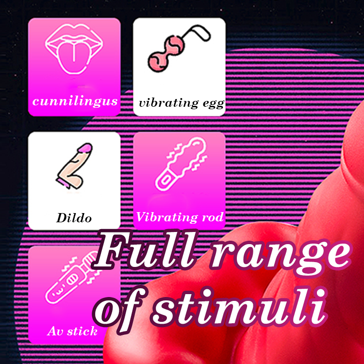 sexeeg 360° Rotating Bead Telescopic Masturbation Vibrator 