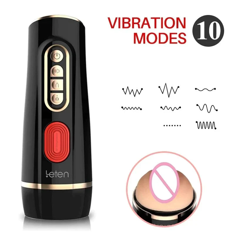 Sexeeg 10-Frequency Vibration Sucking Aircraft Cup 