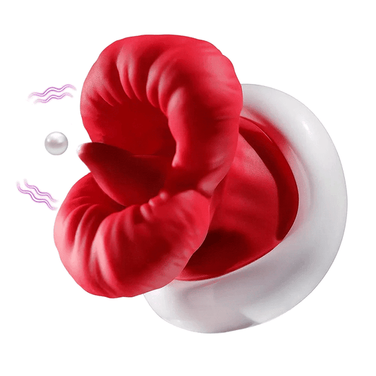 Sexeeg Big Mouth Upgraded Tongue Licking Vibrator for Women with 8 Vibrating Tongue Licking Modes