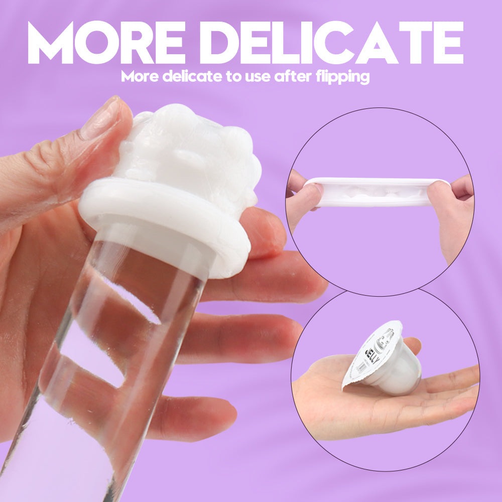 Sexeeg Jelly Soft Male Masturbator Cup For Man Glans Stimulation 