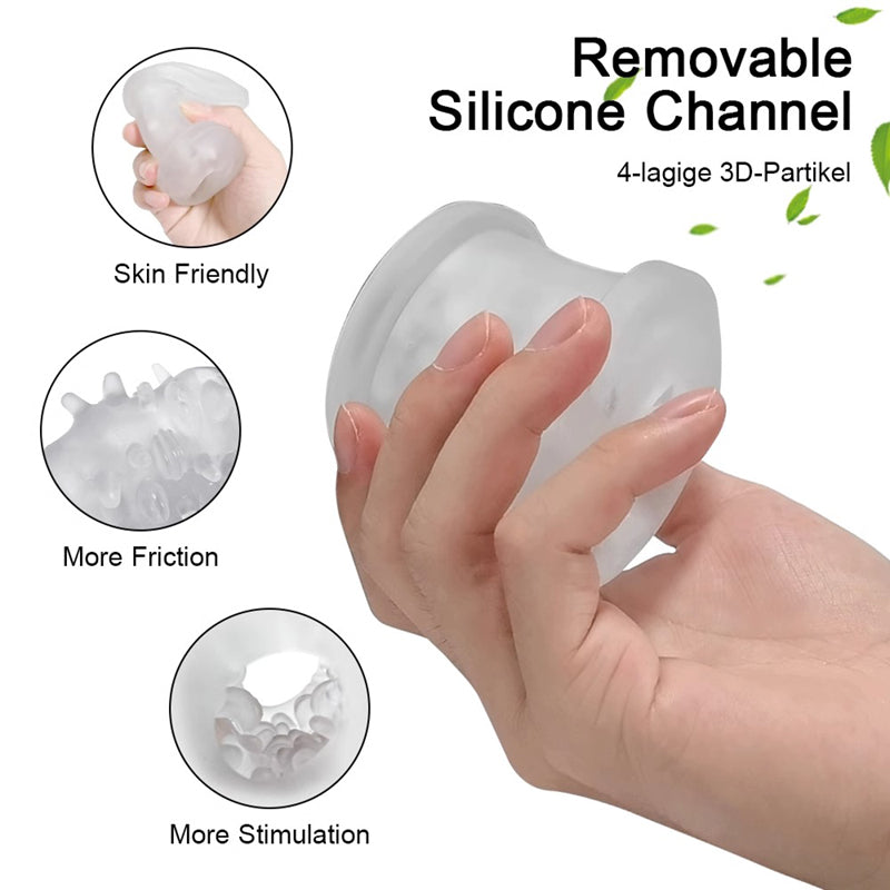 Sexeeg Frequency Telescopic Handheld Male Masturbator 