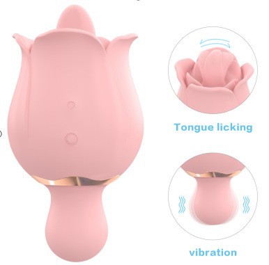 Sexeeg Rose Tongue With G-Spot Vibrators Tongue Vibrators