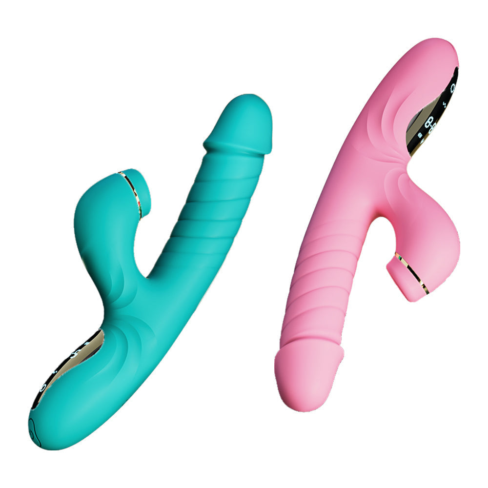 Sexeeg Suck Telescopic Heating Vibrator 