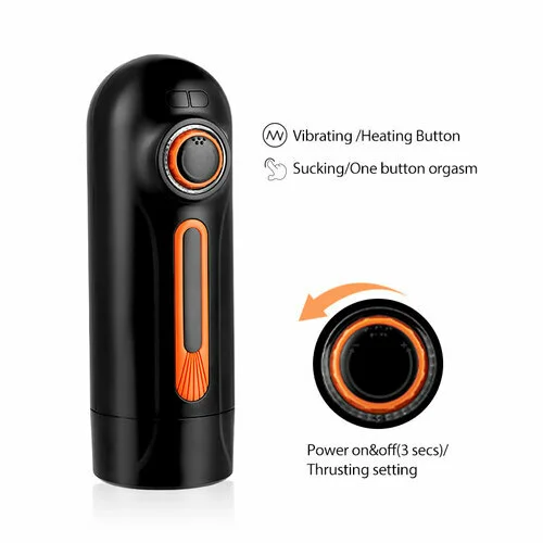 Sexeeg 6 IN 1 Function 10 Vibration 4 Suction Male Masturbation 