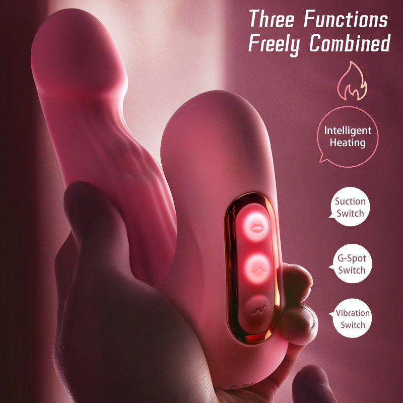 Sexeeg 10-Speed Vibrating Suction Thumping Female Masturbator 