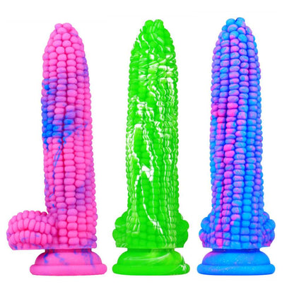 Sexeeg Corn Silicone Dildo Huge Penis Anal Plug 