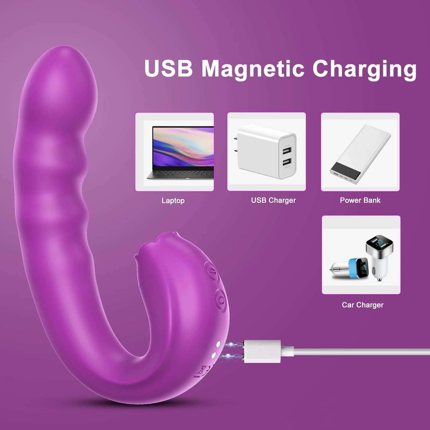 Sexeeg 3 In 1 Female Clitoris Breast G-spot Stimulator