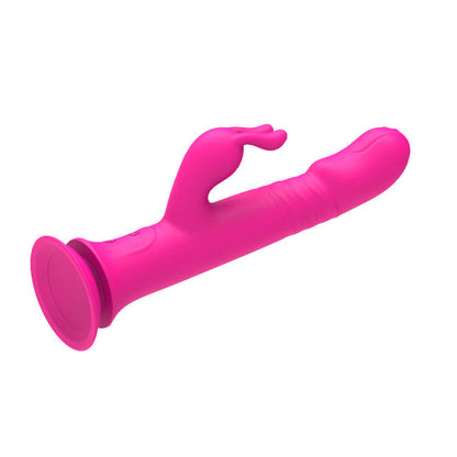 Sexeeg Rain Love Thrusting Strong Shock Rabbit Vibrator With Suction Cup 