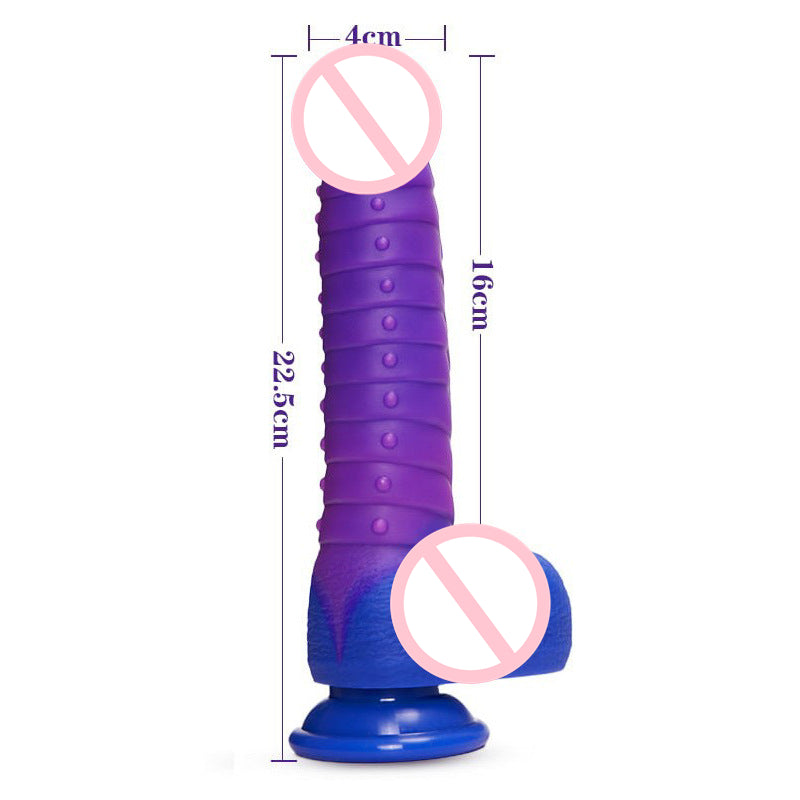 Sexeeg Telescopic Dildo Silicone Realistic Big Fake Penis Dildo Vibrator 