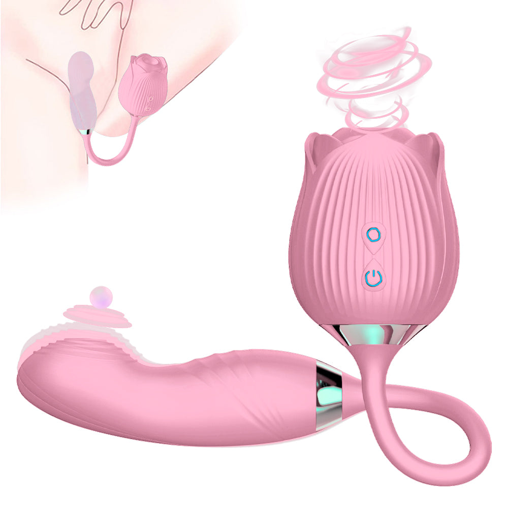 Sexeeg Rose Vibrator Clitoris Stimulator 