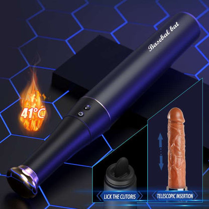 Sexeeg Baseball - Automatic Telescopic Dildo With Tongue Licking And Heating Function 