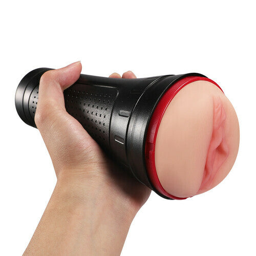 Sexeeg 2 IN1 Vibrating & Realistic Vagina Fleshlight Masturbator 