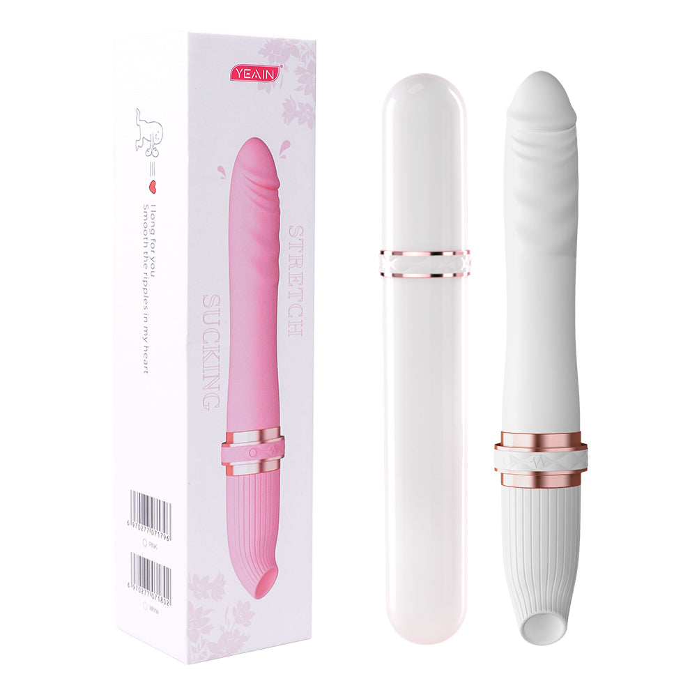 Sexeeg Telescoping Vibrator Female 10 Frequency Variable Sex Machine Clitoris Vibrador 