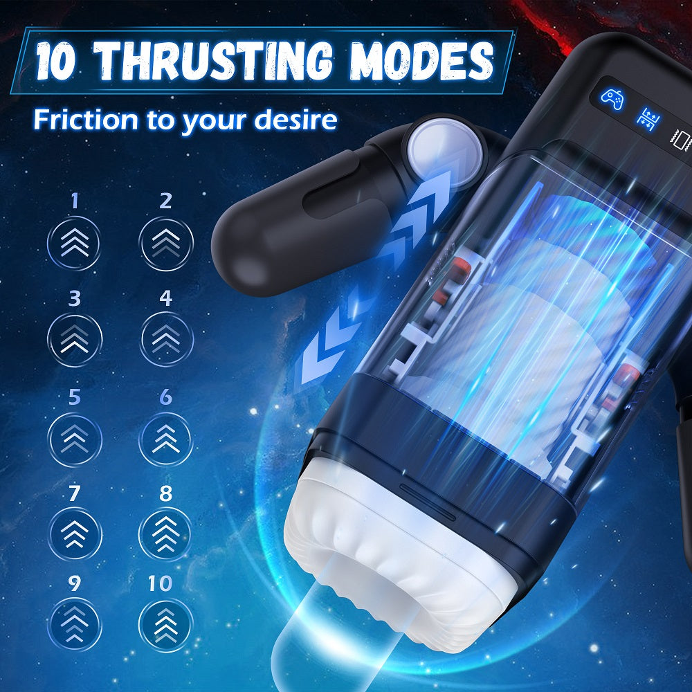 Sexeeg Game cup - Thrust Vibration Masturbator With Heating Function 