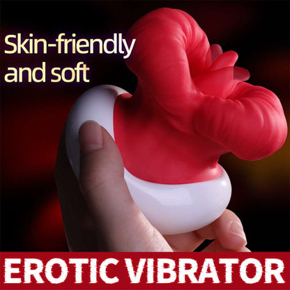 Sexeeg Big Mouth Upgraded Tongue Licking Vibrator for Women with 8 Vibrating Tongue Licking Modes 