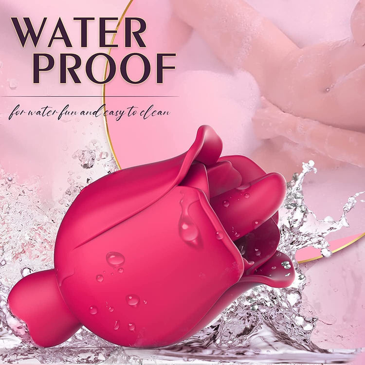 Sexeeg Rose Tongue Vibrator — G-Spot & 9 Modes