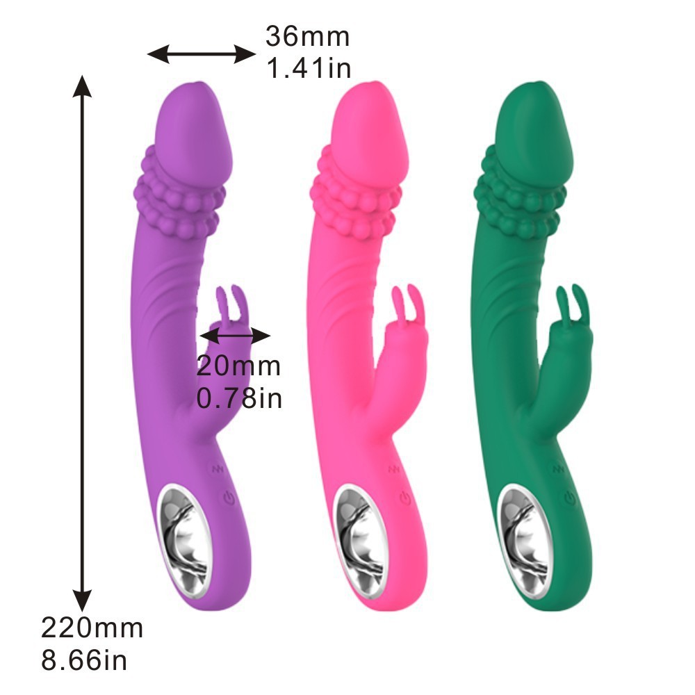 Sexeeg Heating Pearl Rabbit Vibrator 