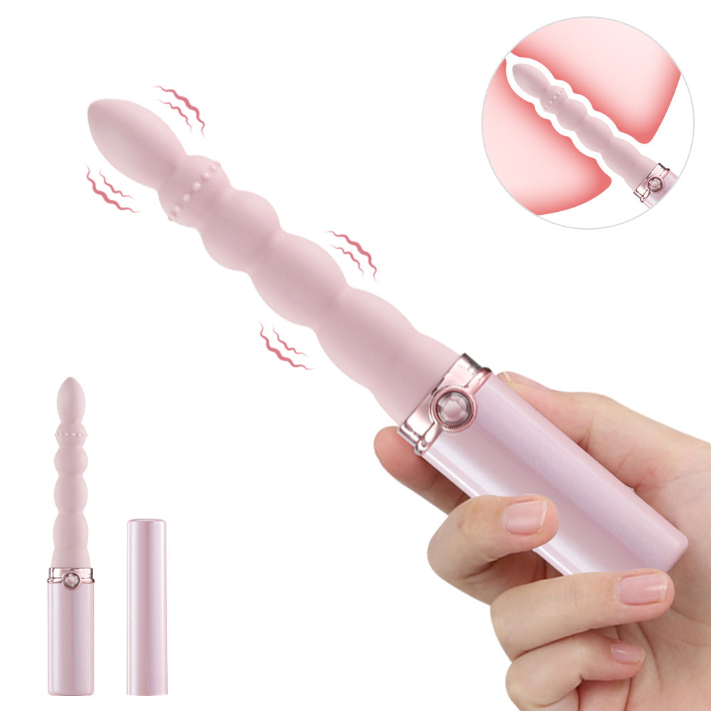 Sexeeg Lipstick Vibrator Anal Beads G-spot Stimulator Prostate Massager 