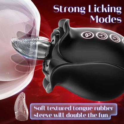 Sexeeg 3 in 1 Sucking &Licking Rose Vibrators