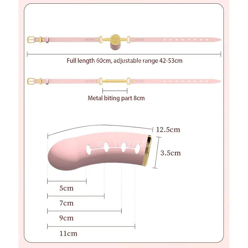 Deep Throat Mouth Ball Adjusting Mouth Plug Flirt Sex Tools