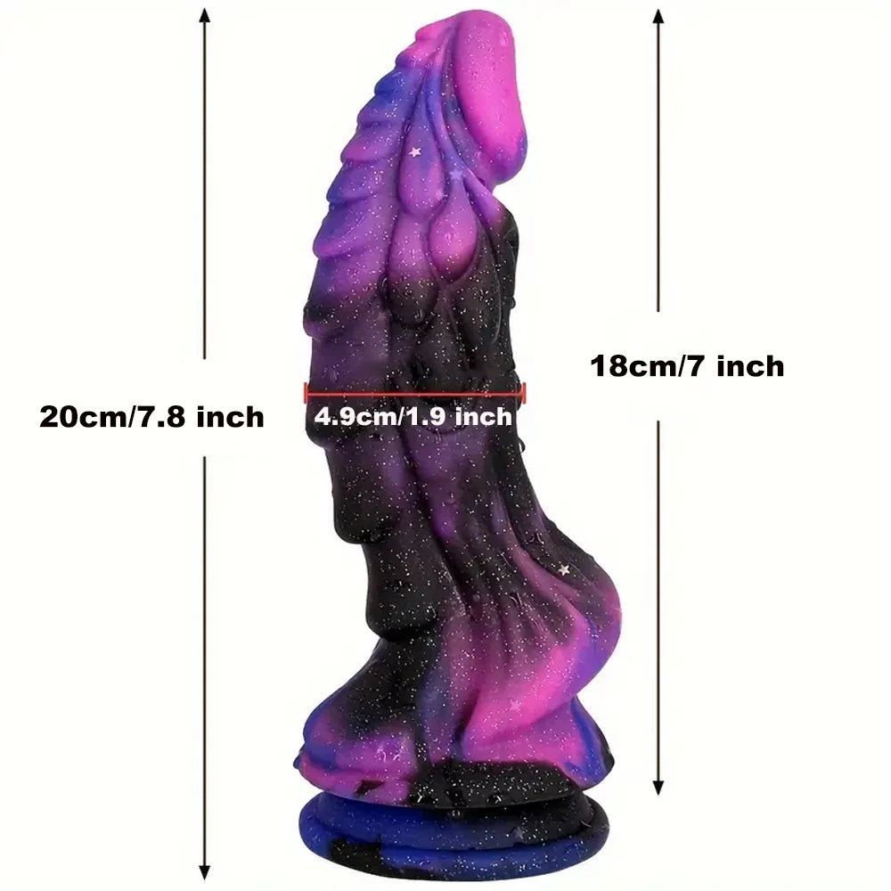 Dragon Starry Dildo for Women Big Anal Dildo Soft Monster Dildo Silicone Anal Plug