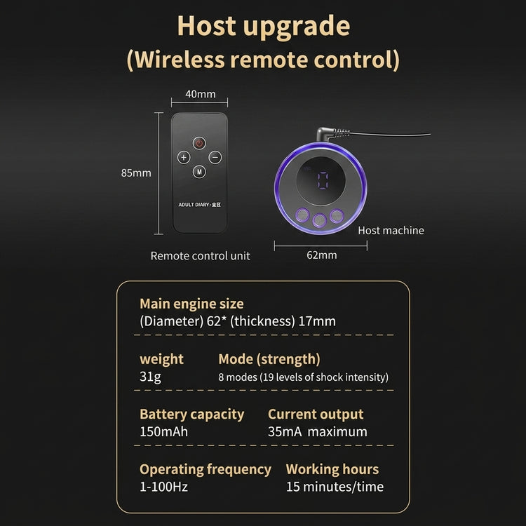 Sexeeg Metal Anal Plug — Remote & Prostate