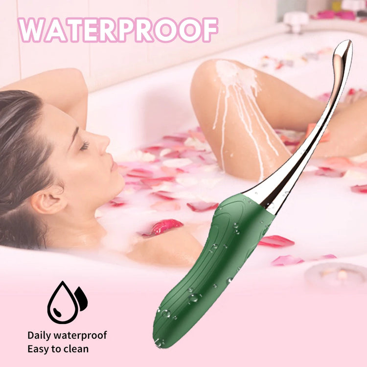 Sexeeg Curved G-Spot Vibrator — Chrome Tip & Multi-Speed